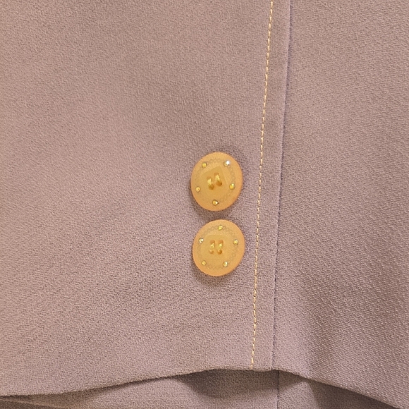 FOX LADY Elegant Purple Trench Coat with Tailored Fit - Picture 8 of 13